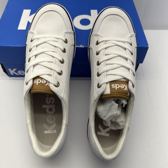 Keds Center III Canvas Lace Up White/Navy Women's Size 7M New in Box - Picture 2 of 9